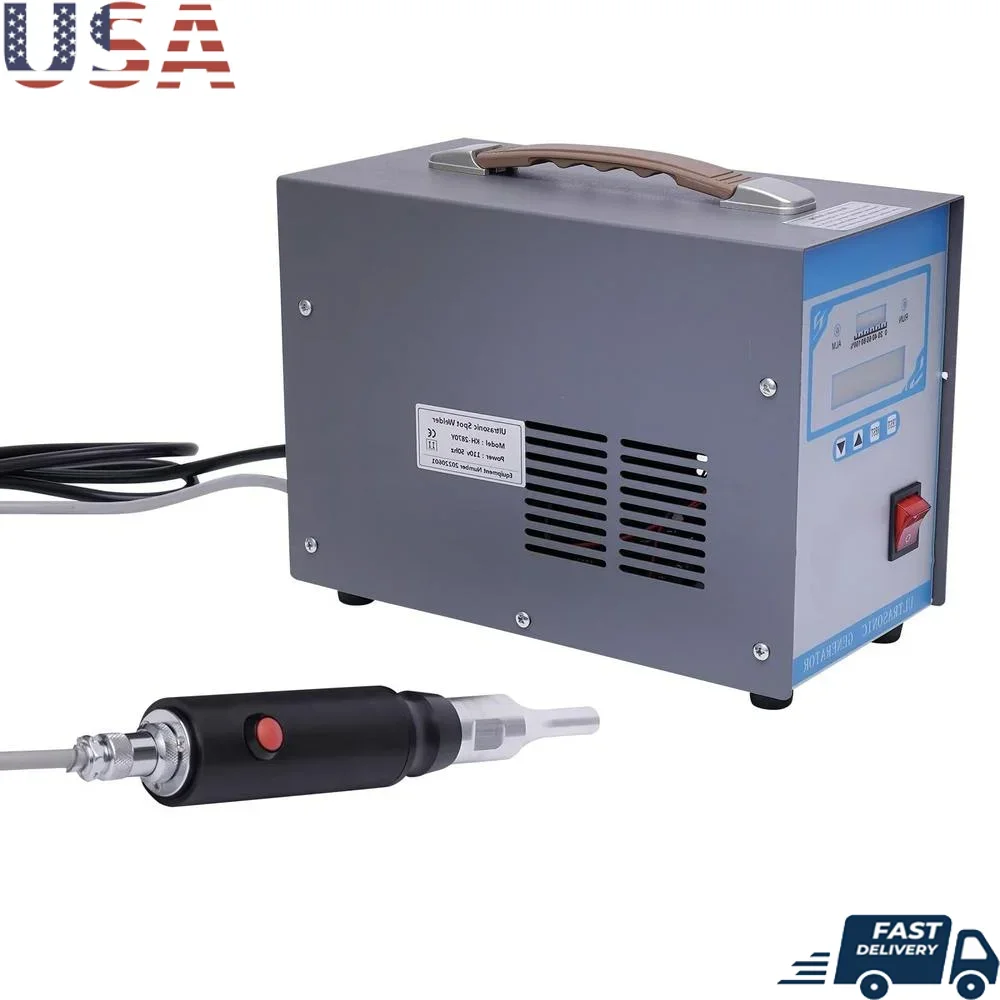 28KHz Handheld Ultrasonic Welder Portable Plastic Spot Welding Machine 700w AC110V ABS/PP/PE Joint Riveting Sealing Screw