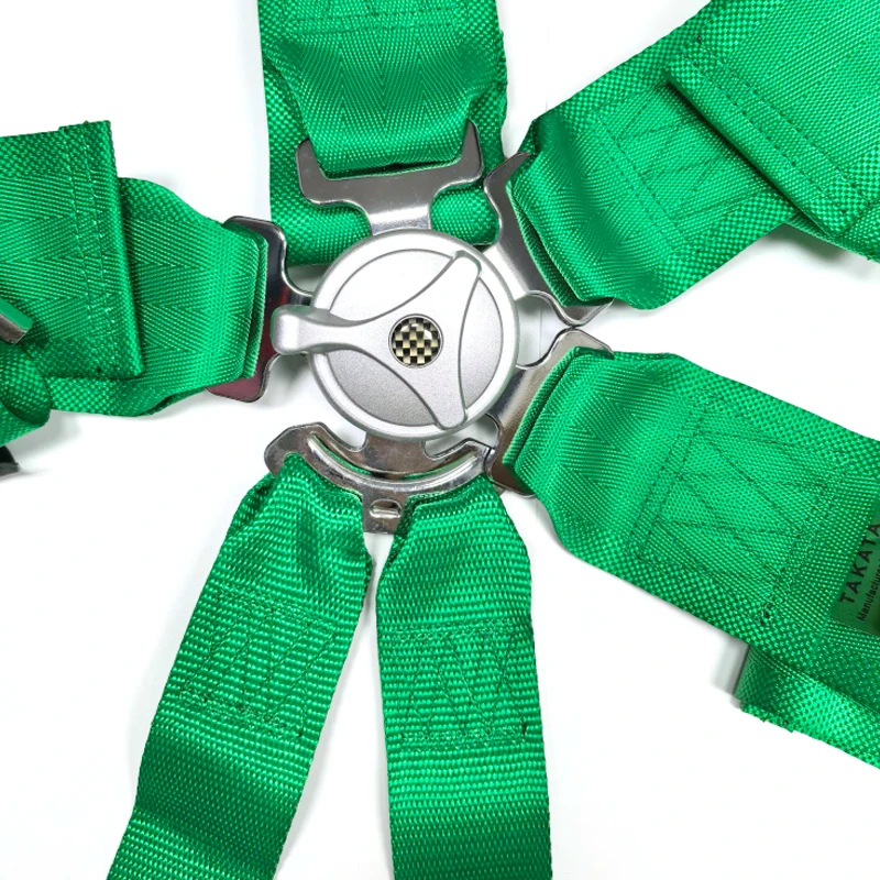 Racing Car Seat Belt Adult Adjustable Auto Sport Style Metal Buckle Fastening Type Carriage Black Green Red Car Safety Seatbelt
