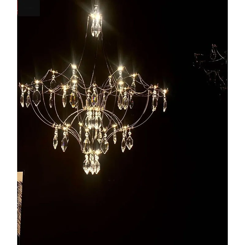 

New 2025 living room pendant light with a high-end feel, starry sky, fireflies, villa art, dining room, bedroom, dressing room