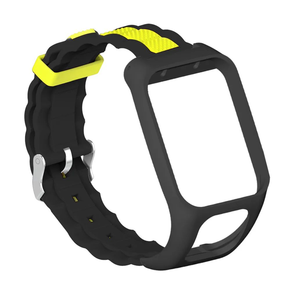 Ergonomic Silicone Watch Strap Replacement for Runner 3 Strong Durability Smooth Texture Fashion Wrist Watchband
