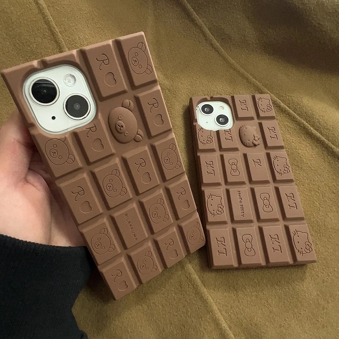 Chocolate Relaxed Bear Kt Mobile Phone Shell Butter Cookies Ancient Replica Mobile Phone Shell Apple Universal