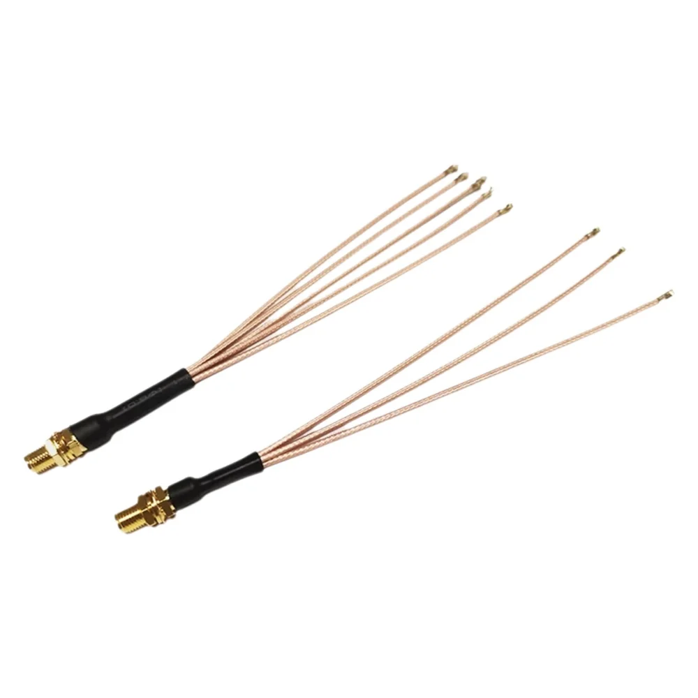 5 szt. Rozgałęźnik SMA na 6xU,FL, SMA żeńskie na 2 3 4 5 6 X U.fl UFL1 żeńskie, kabel RG178, przedłużacz anteny WIFI, kabel połączeniowy, pigtail — zdjęcie produktu 7