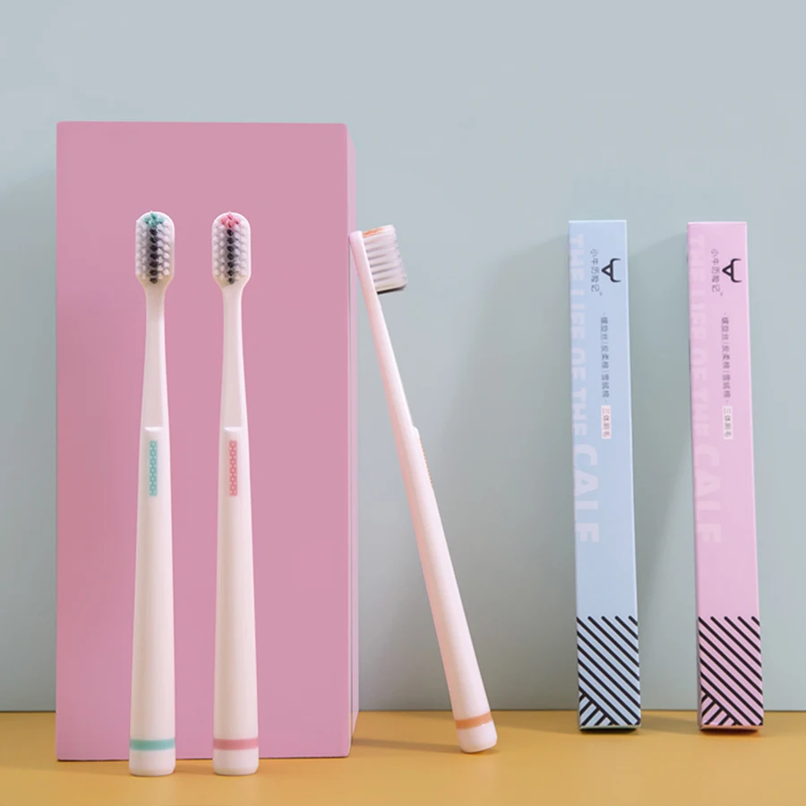 

Зубная щетка с мягкой щетиной для взрослых, маленькая головка, трехкорпусная спиральная щетина с нитью, цветная коробка, независимая упаковка, 6 цветов на выбор