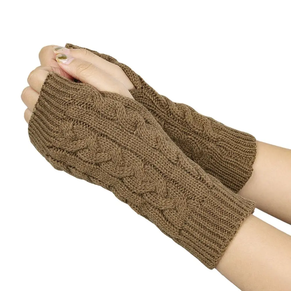 

Fashion Touch Screen Winter Gloves Outdoor Riding Mittens Twists Gloves Wool Gloves Windproof Warm Knitted Gloves Outdoor