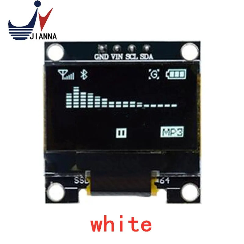 Yellow- blue double color white 128X64 OLED LCD LED Display Module For arduino 0.96" I2C IIC Communicate