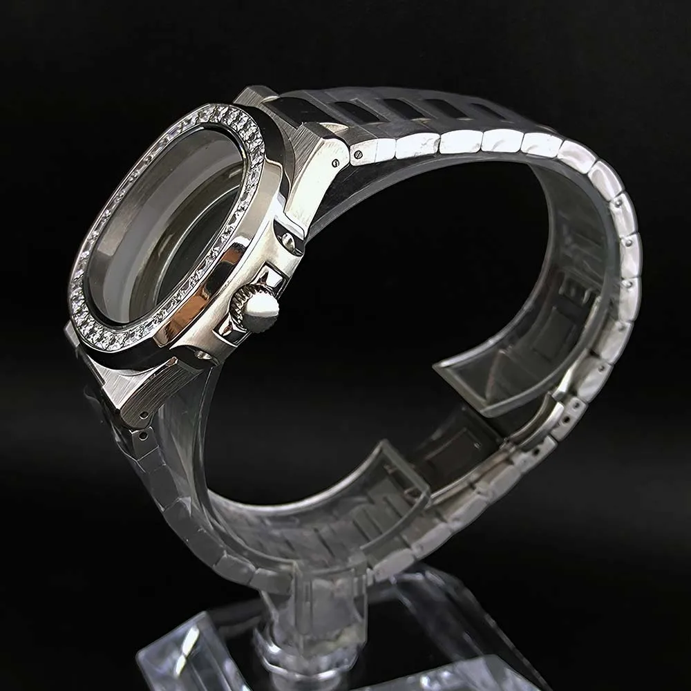 NH35 Watch case Men's watch case Diamond Watch Sapphire glass Watch Case for NH35/NH38 movement