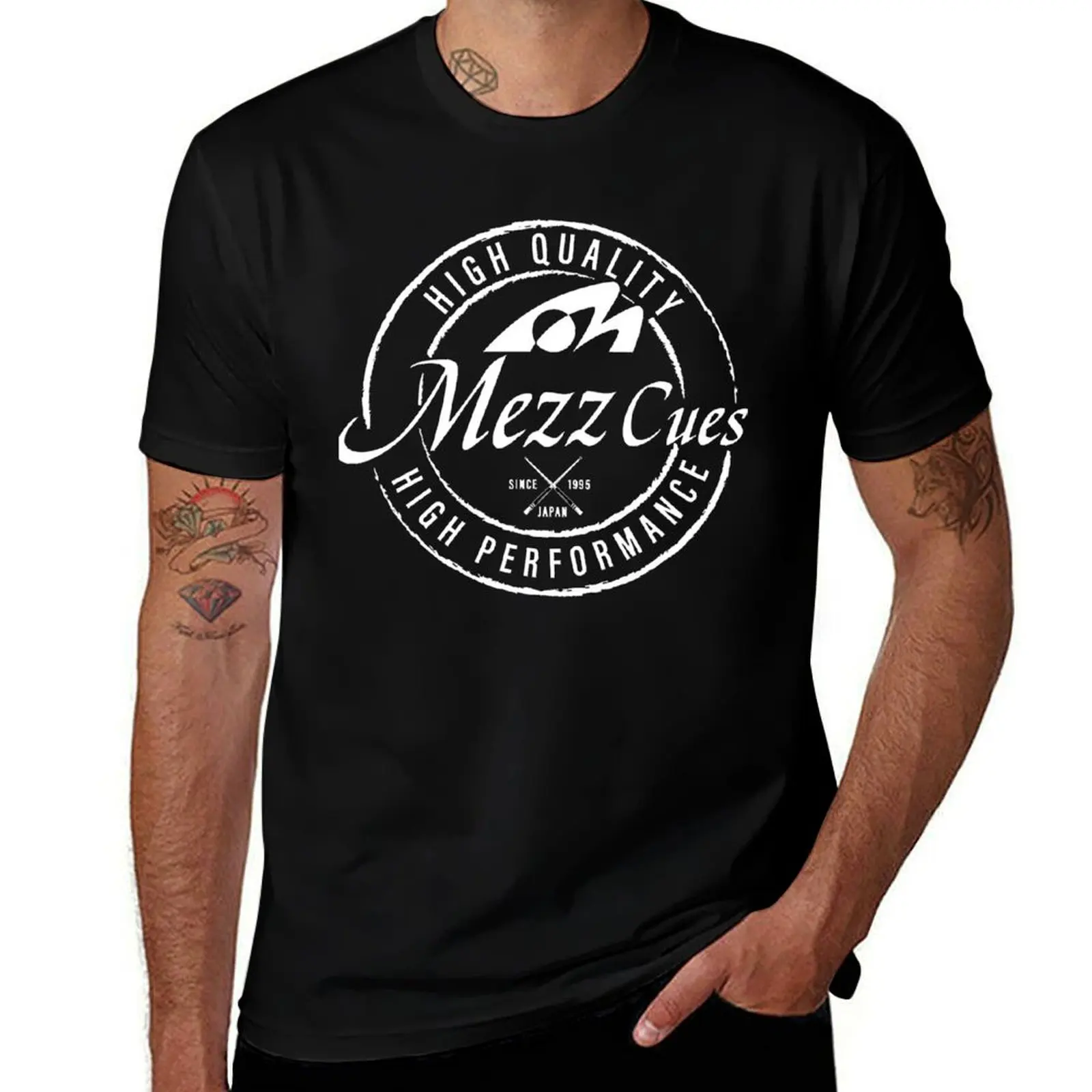 MEZZ CUES WHITE T-Shirt Fashion Letter Print T-Shirt