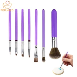 2/5/7 Pcs/Set Cake Decorating Brushes Set Fondant Paint Brush Cake Painting Brush Fondant Makeup Tool Cake Decoration Tools