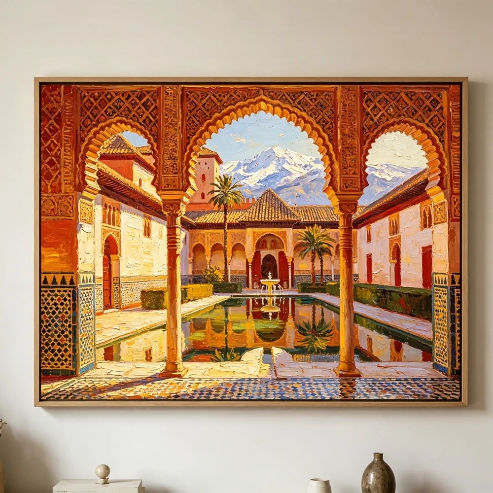 

500/1000/1200/2000PCS Puzzles for Adults View of Alhambra Palace,Jigsaw Puzzles Brain Challenge Game Gift Home Decor
