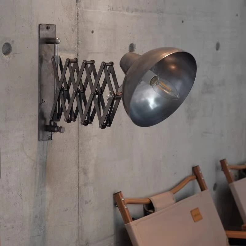 Iron Telescoping Wall Lamp Industrial Retro Style Wall Lights Living Room Restaurant Bedroom Lighting Lamps Decoration Light