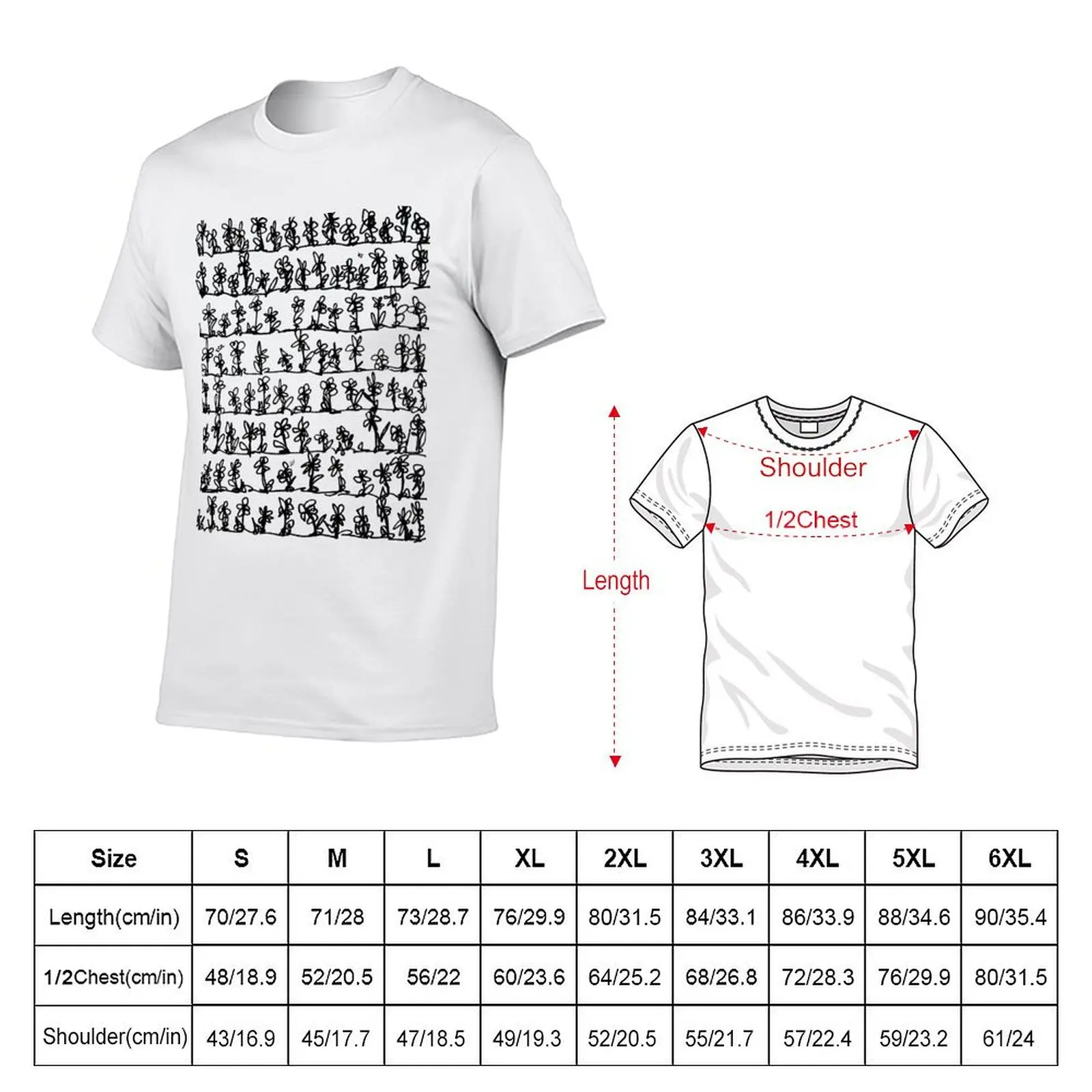 Flower Doodles T-Shirt cotton t shirt pack man t shirts for men casual T-Shirt