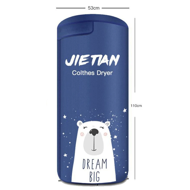 مجفف ملابس عمودي قابل للطي 900 وات مجفف ملابس للسفر GR369 مجفف ملابس الفندق شماعات محمولة صغيرة