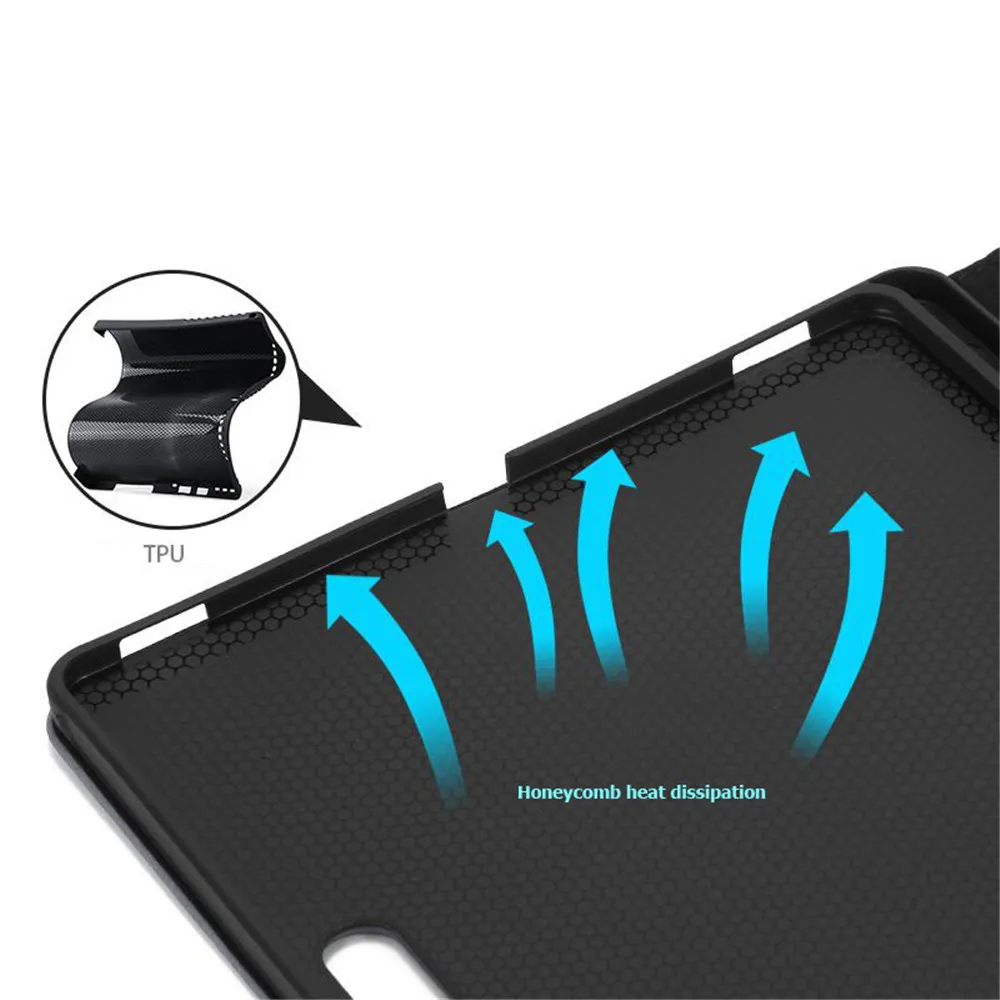 Imagem -04 - Couro Microfibra Ímã Case para Samsung Galaxy Tab 124 Tampa a8 s6 Lite 105 s7 Plus s7 fe pu