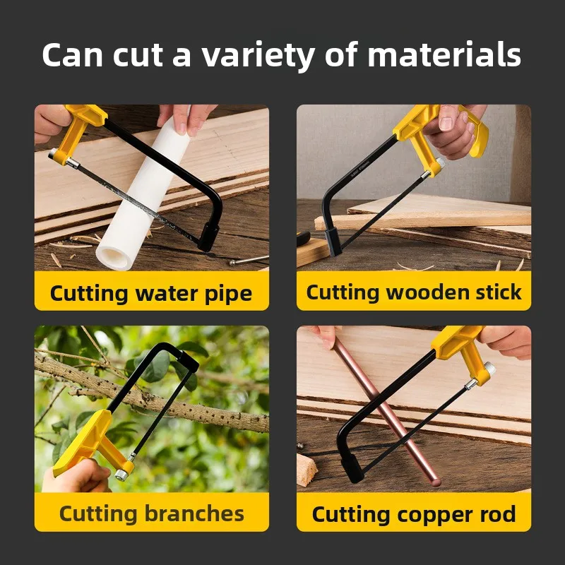 Tool DL6007 6 inch Mini Saw Rack Woodworking Hand Saw Hacksaw Rack Small Saw Bow Hacksaw Household