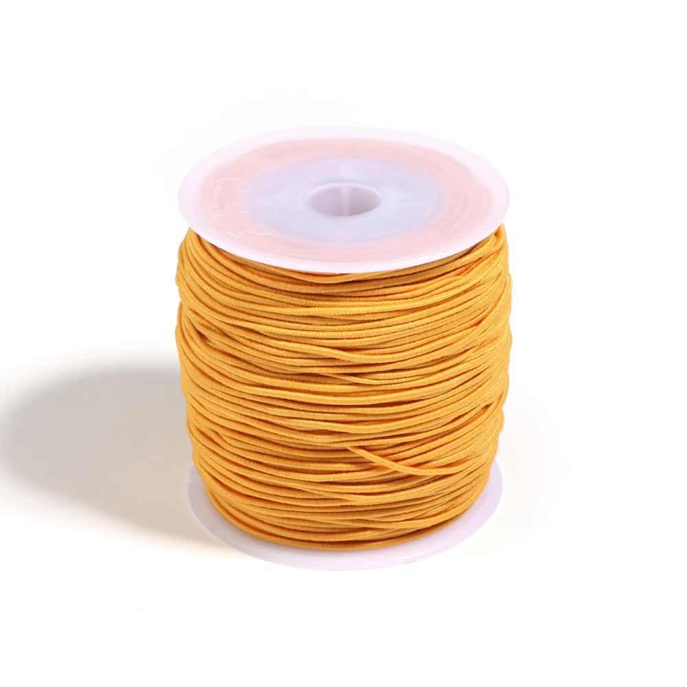 50M 1mm Runde Gummibänder Bungee Shock Cord Elastisches Seil Gummiband Strap String DIY Schmuck Machen Armbänder Halsketten liefert
