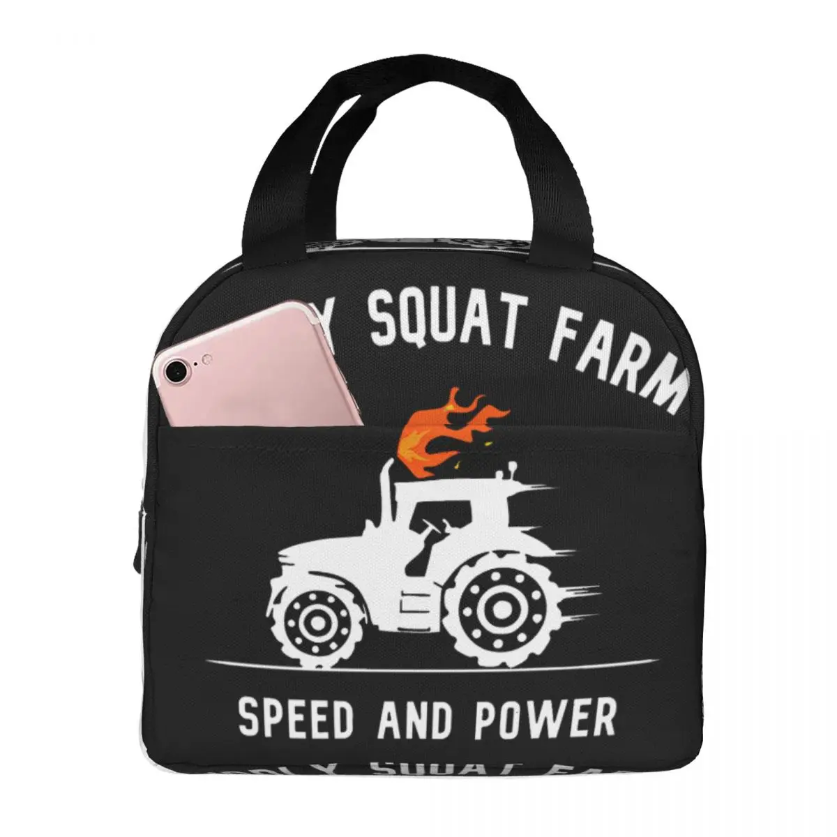 

Diddly Squat Farm Shop Logo Tractor Lunch Bag Unisex Portable Cooler Insulated Lunch Box Food Bento Box