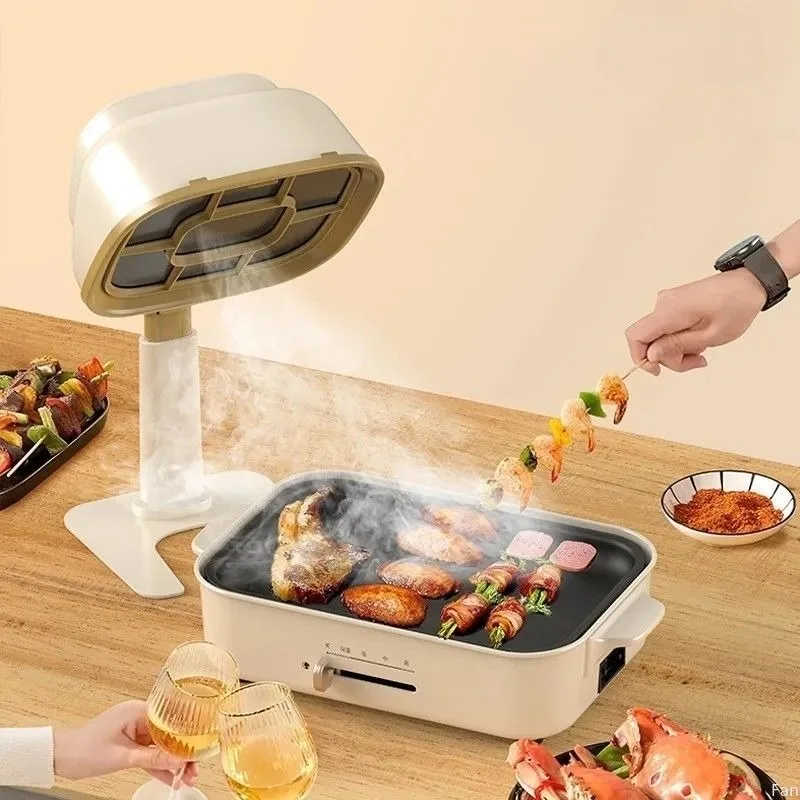 Campana ambientadora de aire con alimentación USB, filtro de humo de escritorio, carga para el hogar, escape de barbacoa, barra de oxígeno, campana extractora