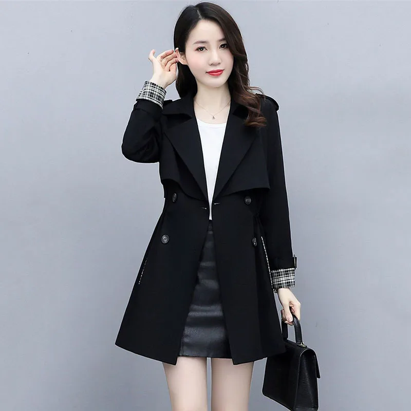 Windbreaker Women In Spring 2023, The New Korean Version Of Waist-shrinking, Slim, Casual Temperament And Drooping Fashion Coat