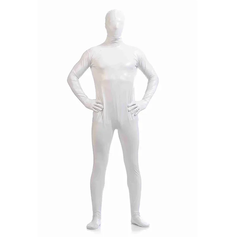 CyMetallic دنة ارتداءها لامعة Catsuit مثير للجنسين Zentai كامل الجسم البدلة زي حفلة نظرة الرطب قطعة واحدة Unitard S-3XL