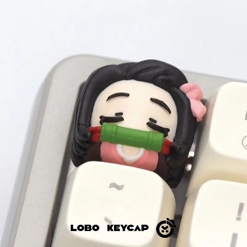 Demon Slayer 3d Resin Anime Keycap Kawaii Cartoon Cross Axis Esc Mechanical Keyboard Personalized Keycap Anime Fan Gift view 4
