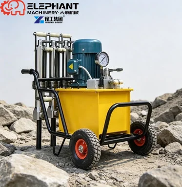 Excavator Hydraulic Driven Rock Splitter Hard Rock Hydraulic Splitter For Quarry Blasting Replacement