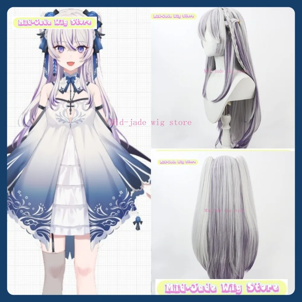 

Mid-jade Wig Store VTuber Higashi Yukana Cosplay Wig Anime Game Role Playing Synthetic Hair Halloween Party
