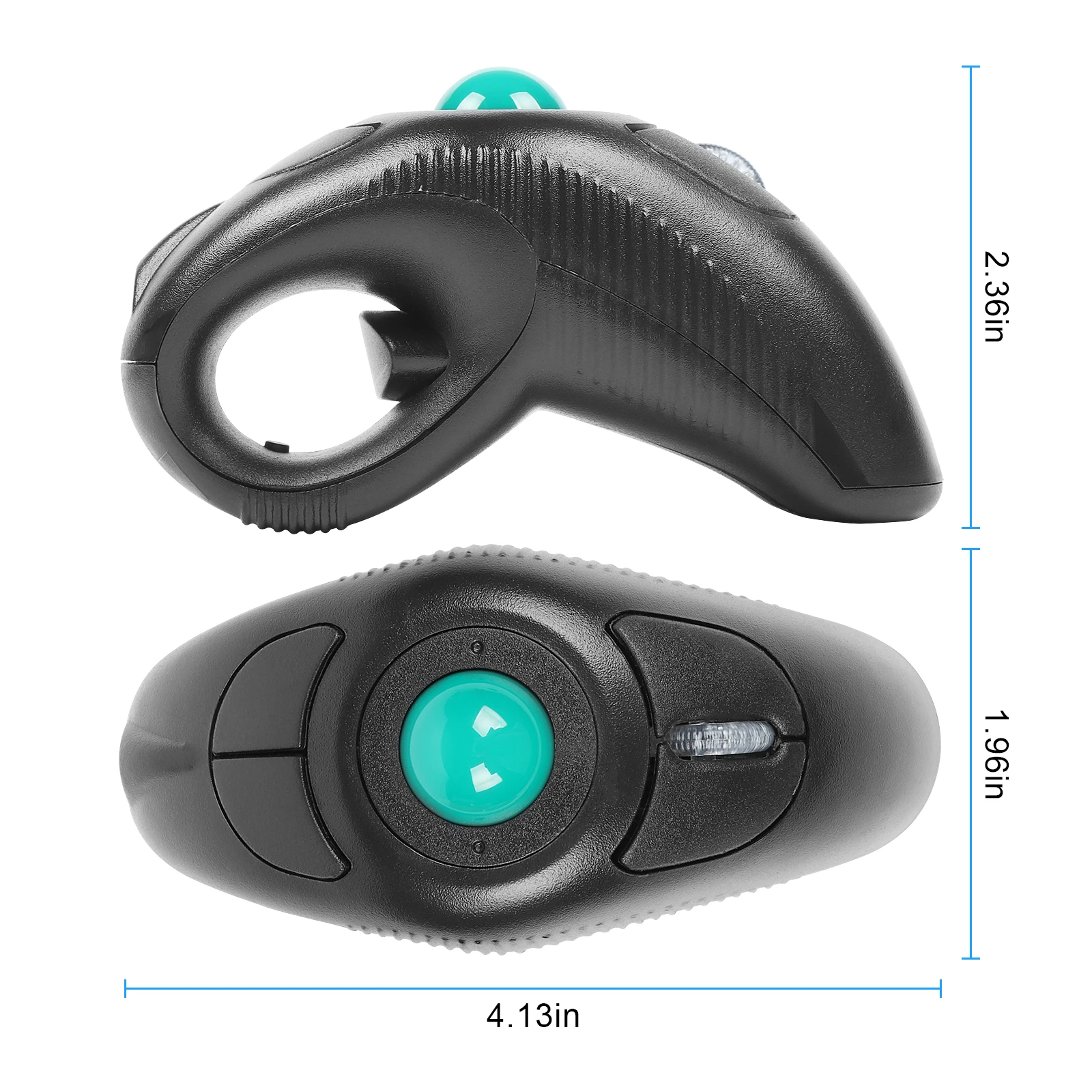 Imagem -05 - Mouse Trsem Fio de 2.4ghz com Controle de Polegar Digital 10m Manual Entrada Vertical Óptico Ergonomic