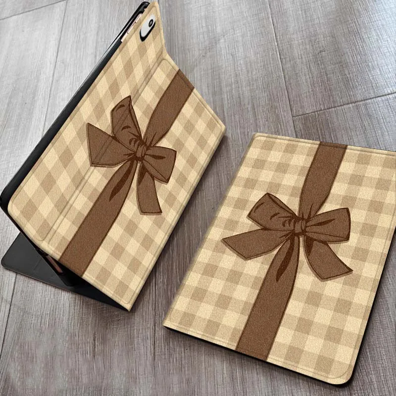 

Vintage Bowknot Pattern For iPad Pro 7 8 9 Gen 2 11 13 5th 6th 10th 11th M5 M4 12.9 10.9 10.2 Inch 2024 2025 Tablet Case