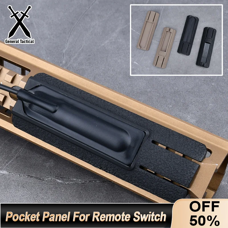 Tactical Airsoft M300 M600 Scar Pocket Panel For Remote Switch DBAL PEQ NGAL CQBL Laser sight Flashlight 20mm Rail Accessories