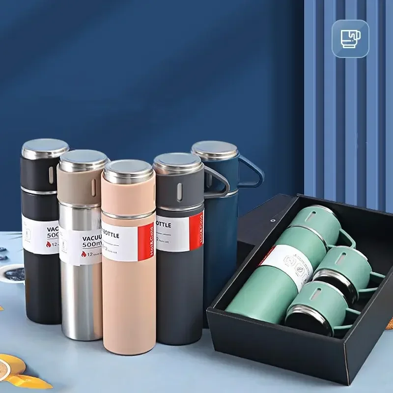 

New 2023 Advanced Business Gift Set Insulation Mug Handheld Stainless Steel Gift Box Vacuum Mug Office Mug