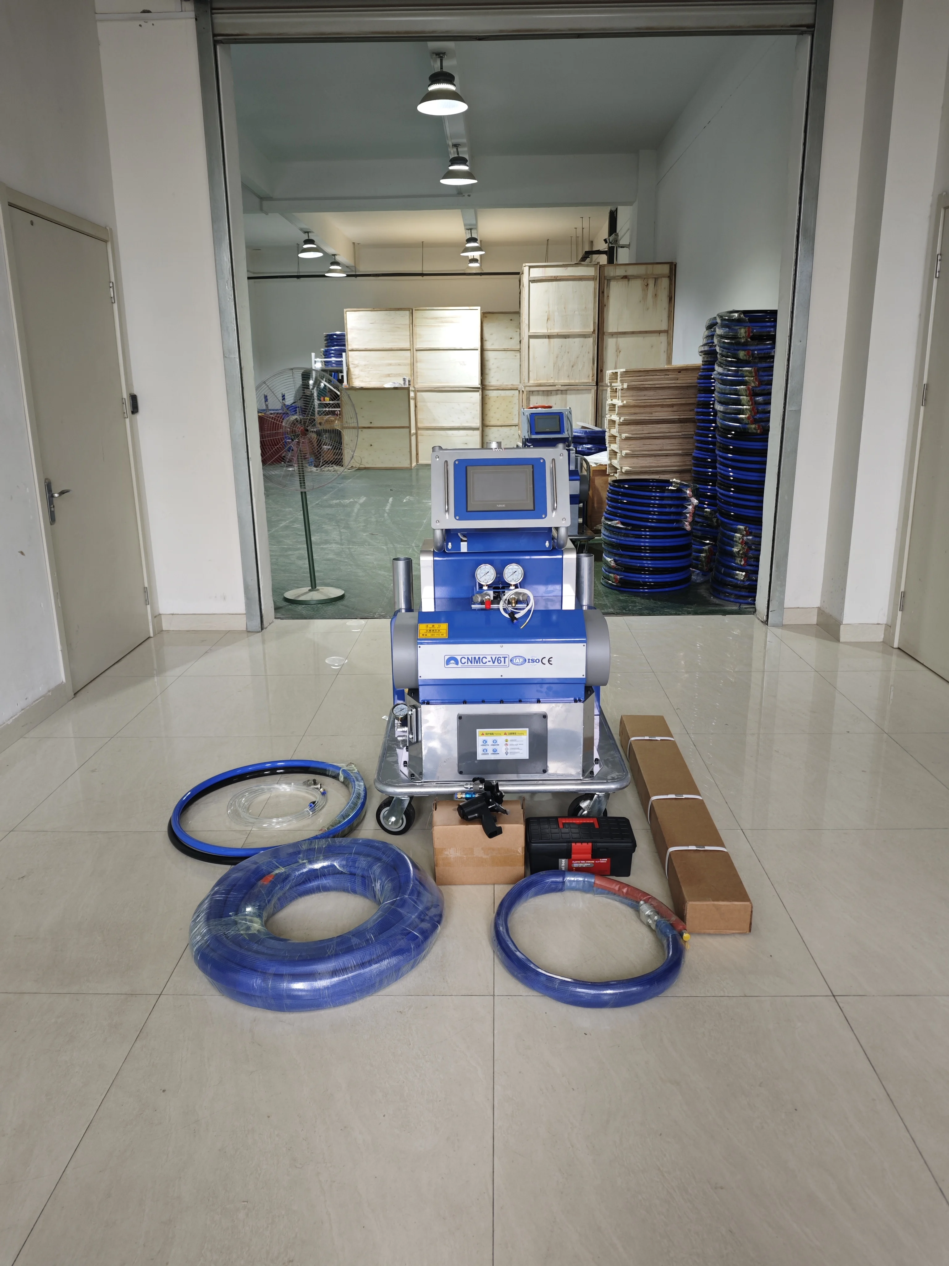 Customized YG-V6T PU Polyurethane Foaming Spray Machinery For Tank Container Insulation