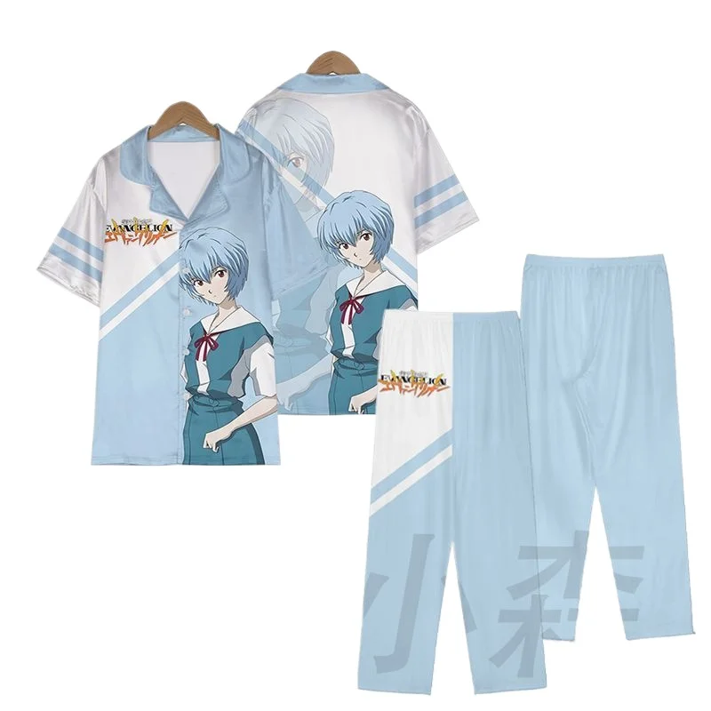

EVA Ayanami Rei Anime Merchandise Cartoon Cute Student Pajamas Creative Kawaii Unisex Two-Dimensional Loungewear Gift Wholesale