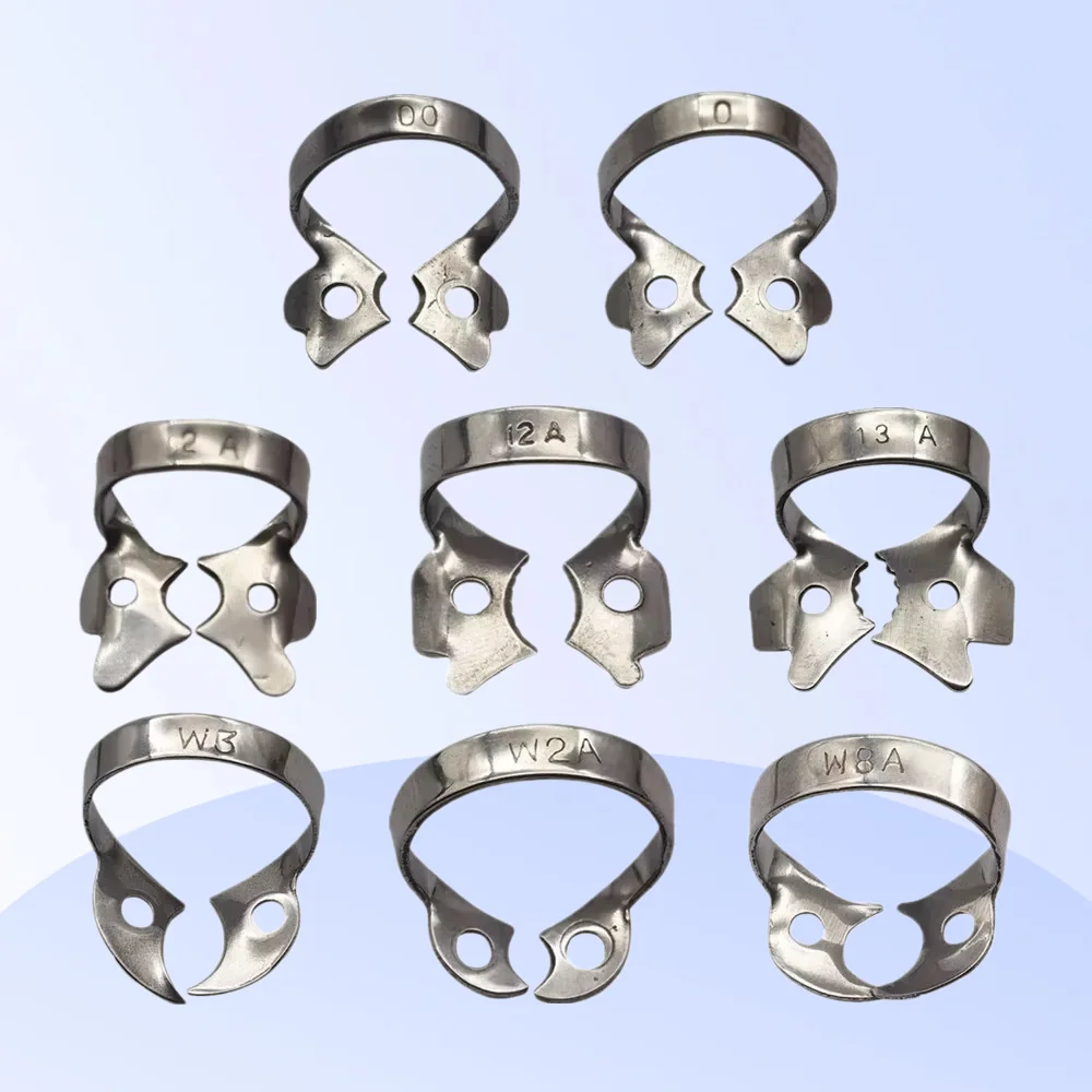 

1 шт., стоматологические резиновые зажимы из нержавеющей стали, эндодонтические восстановительные барьерные зажимы, стоматологический ортодонтический материал, размер 50