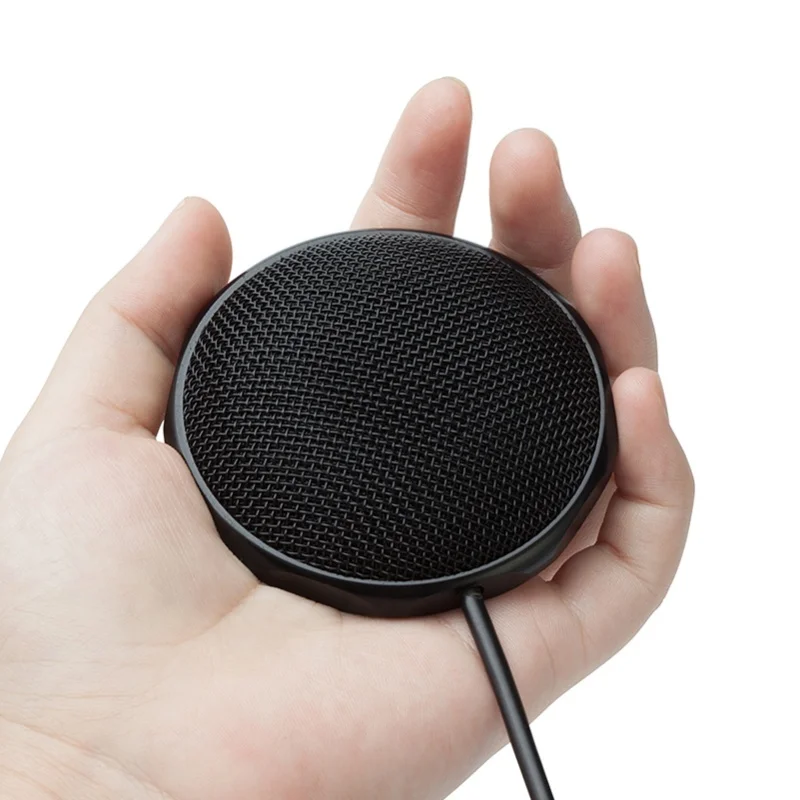 Microfono a condensatore omnidirezionale USB Mini microfono aziendale per riunioni cablato per PC portatile