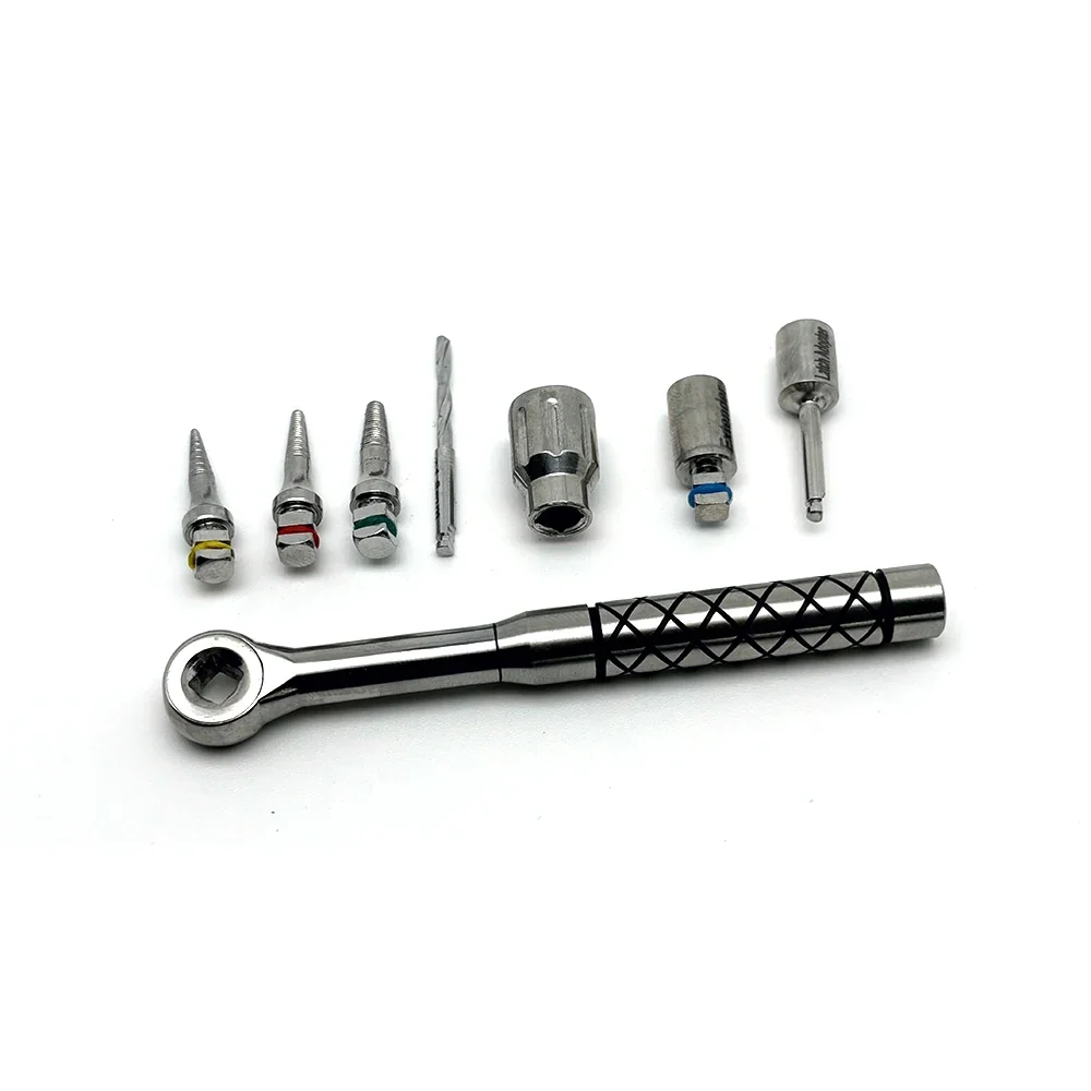 Dental Removal Kit Screw Driver Torque Wrench Ratchet Expander Sos Set Remove Broken Fixture Repair Tools Kit  fast shipping view 3