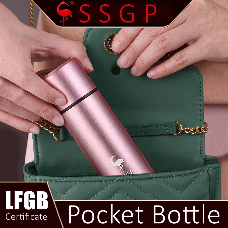 LFGB Certificate 316 Stainless Steel Baking Varnish Mini Vacuum Cup 150ml Sealing Pocket Water Bottle Thermos for Lady and Baby