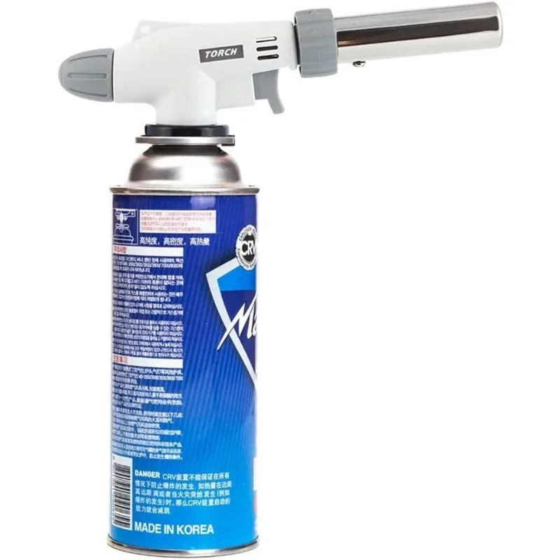 Camping Baking Barbecue Gas Torch Welding Lighter Butane Burner Flame Metal Flame Gun Outdoor Welding Gas Burner Flame Gas view 3