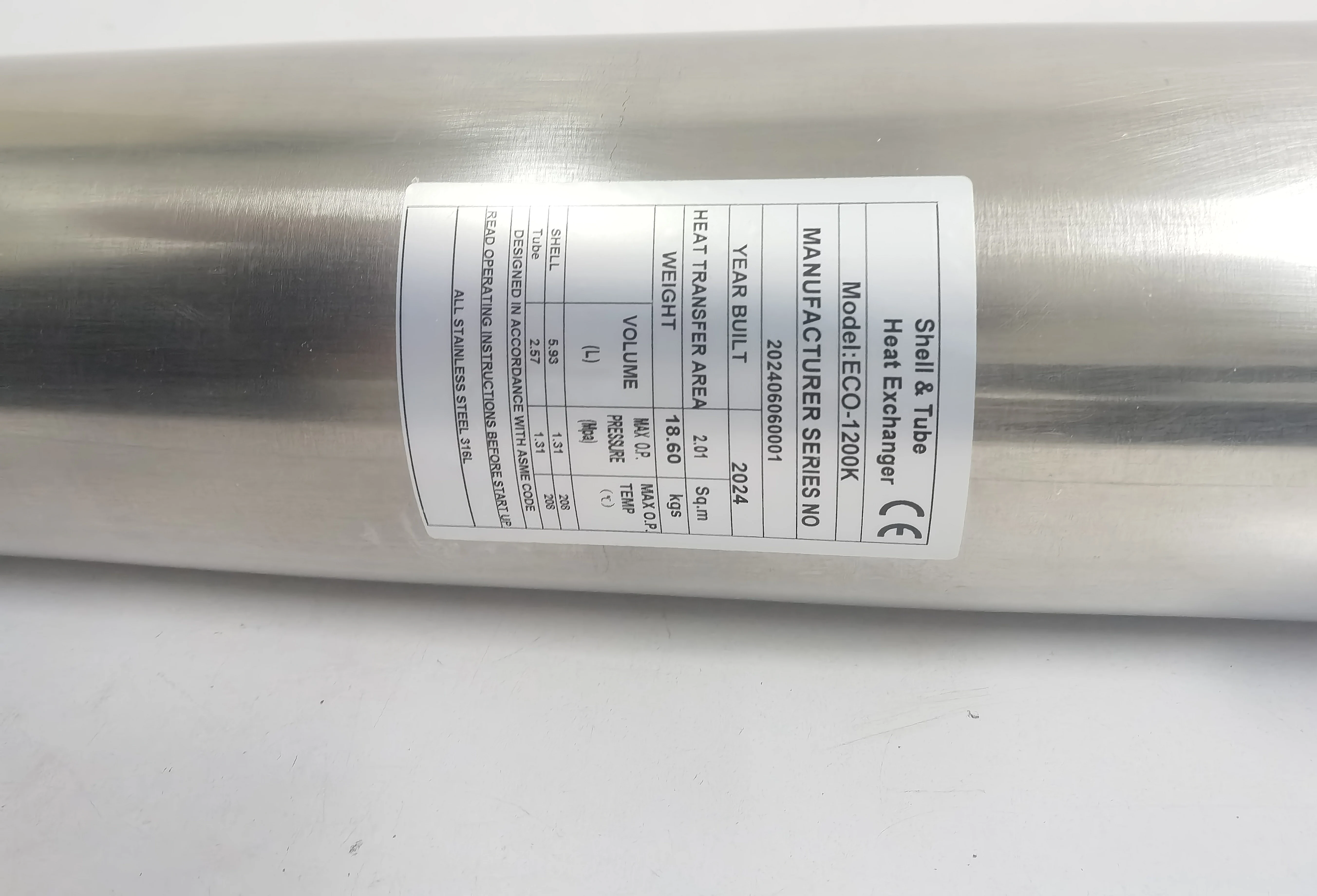 316L RVS schaal-en-buis warmte - Pool Water Heat Exchanger Stainless recensie en prijs