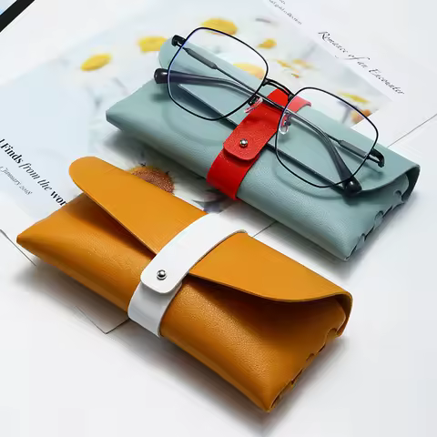 Soft PU Leather Glasses Case Hasp Portable Sunglasses Box Bag Eyeglasses holder Storage Bag Travel Eyewear Protector Case
