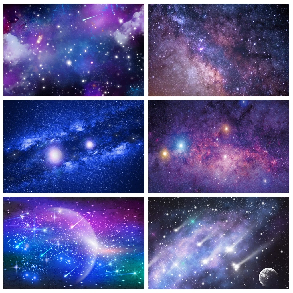 

Baby Birthday Photozone Universe Space Planets Glitters Earth El Mapa Del Cielo Newborn Backdrops Photography Backgrounds Custom