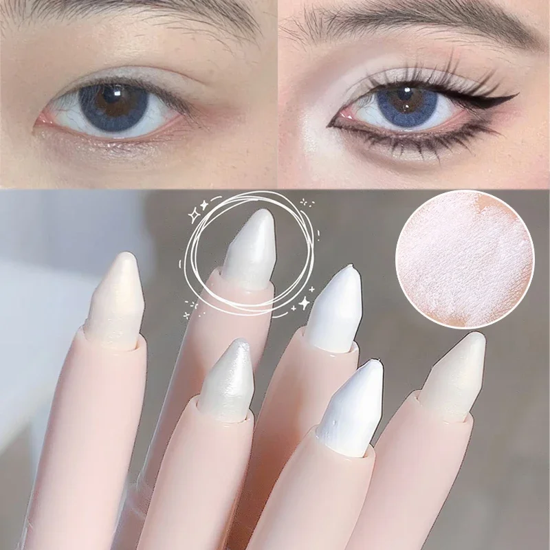 White Matte Eyeshadow Stick Makeup Pearlescent Brightening Eye Corner Glitter Highlighter Lying Silkworm Eyeliner Pen Cosmetic