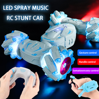 2.4G Spray Twist RC Car 4WD Watch Gesture Sensor Off-road Drift Stunt Vehicle with Light Music Radio Remote Control Car Toys