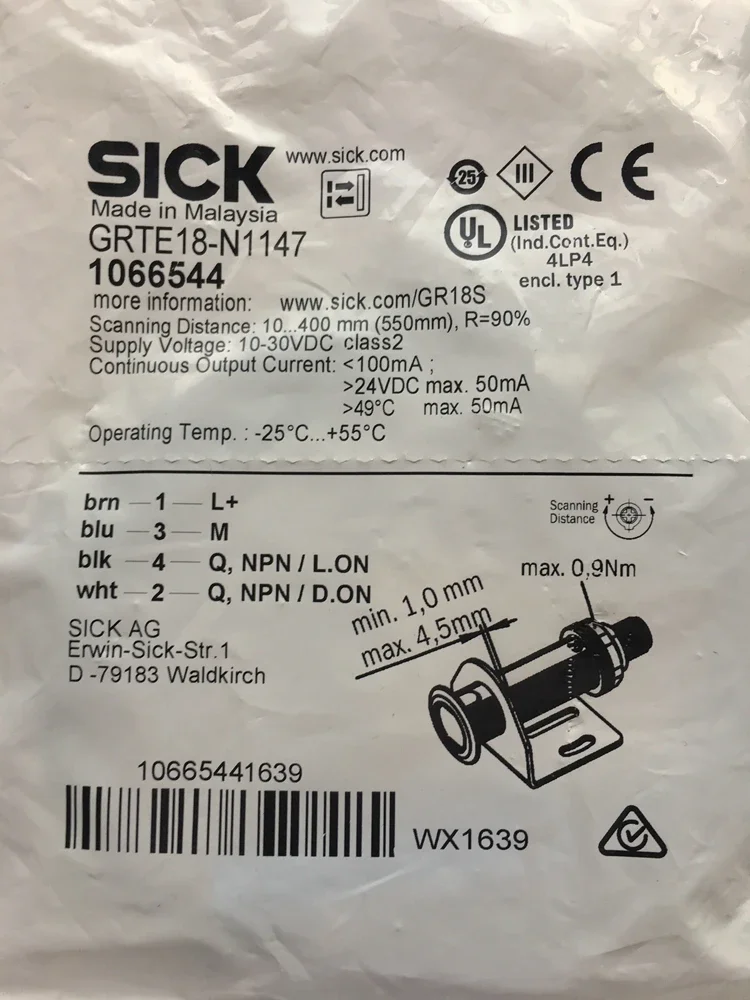 

SICK GRTE18-N1147 GRTE18-N1117 100% new and original