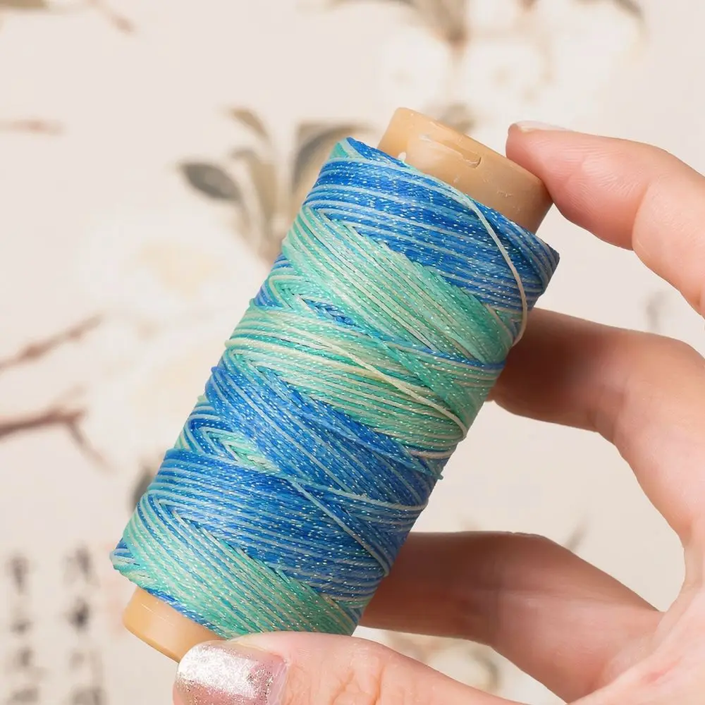 0 5mm Waxed Cord Colorful Gradient String Thread For Aifusa Jewelry Making DIY Handwoven Bracelet Necklace Craft Supplies