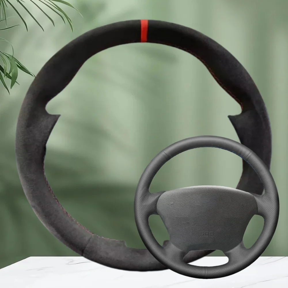 

Custom Steering Wheel Cover For Mercedes Benz W163 M-Class ML230 270 320 350 430 500 1997 Suede Steering Wrap Car Accessories