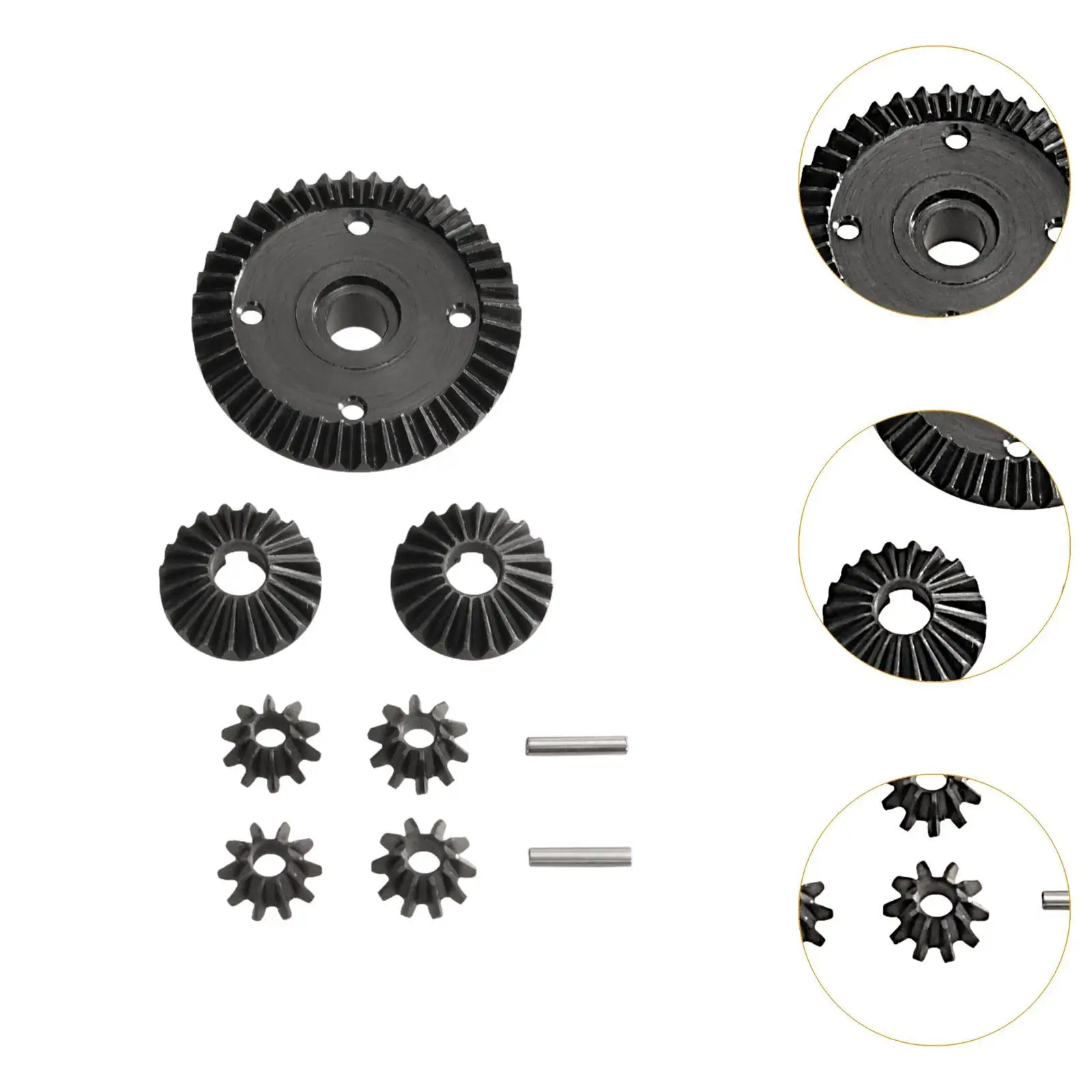 RC Differential Gear Set Model Car Accessories Sturdy Replacement RC Car Spare Part Diff Gear for Wltoys 1:10 104001 104002 view 3