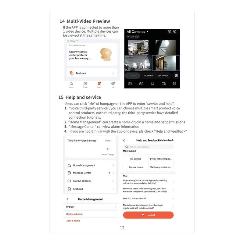 

HFES 2MP Tuya Doorbell Wifi Video Intercom 1080P Camera Motion Sensor Alarm Security Smart Home/ Office Remote Unlock