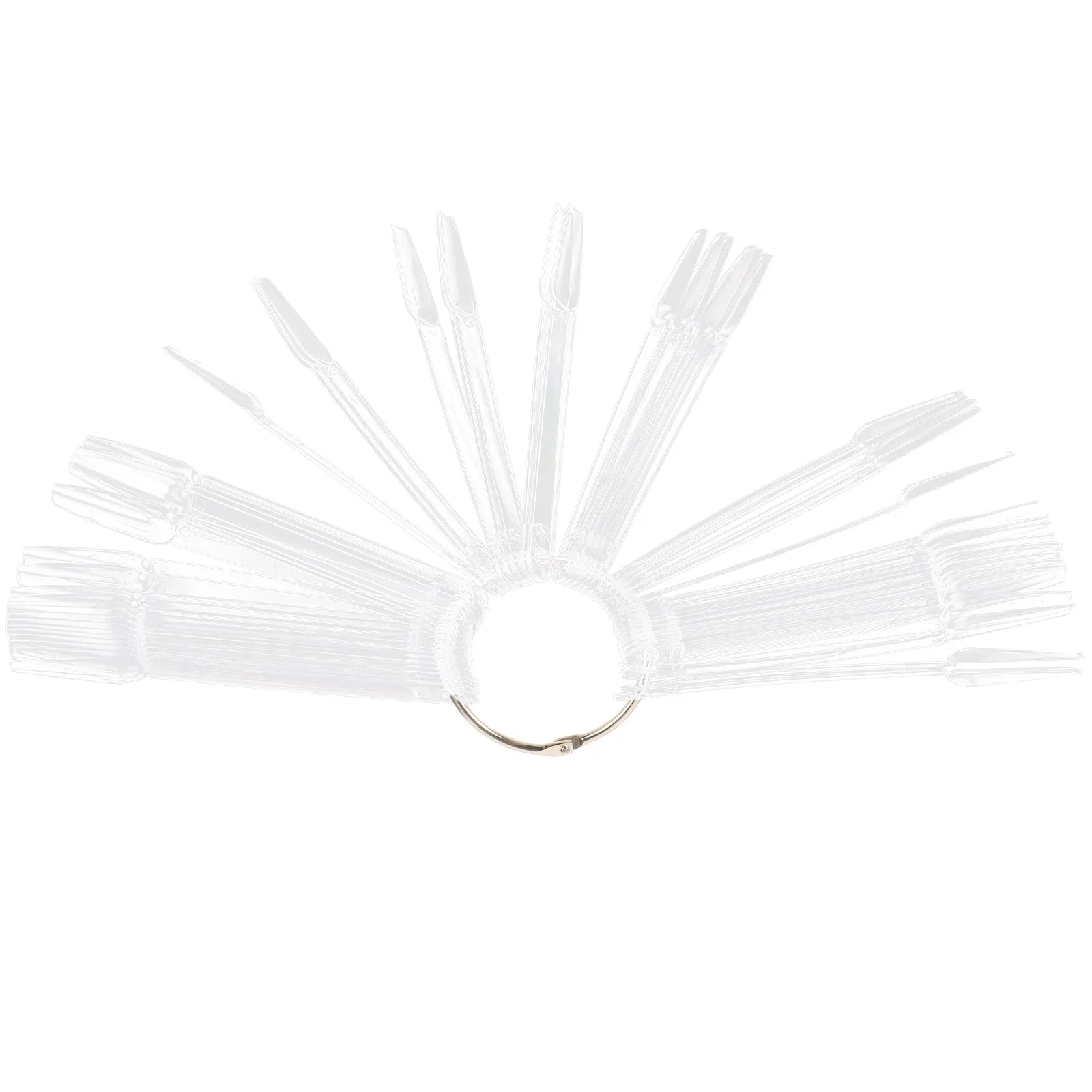 

100 шт. прозрачных образцов-палочек для демонстрации цвета лака для ногтей, портативный набор аксессуаров для практики нейл-арта