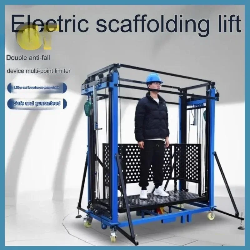 Electric scaffolding lift/movable folding telescopic construction site portable aerial work lifting platform