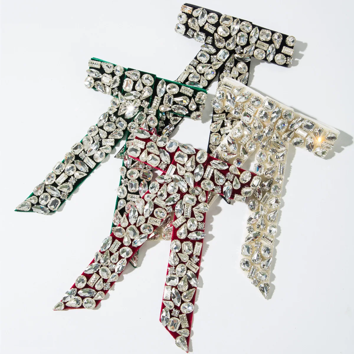 

Новая модная роскошная заколка-бант с полным бриллиантовым паве, премиум-класса, из фланели, для вечеринок и балов, аксессуар для волос